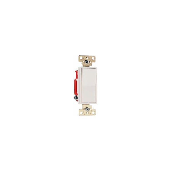 Pass & Seymour Decorator Switch, 20 A, 120/277 VAC, Back Wire, Side Wire Terminal, Light Almond 2623LACC6 - main