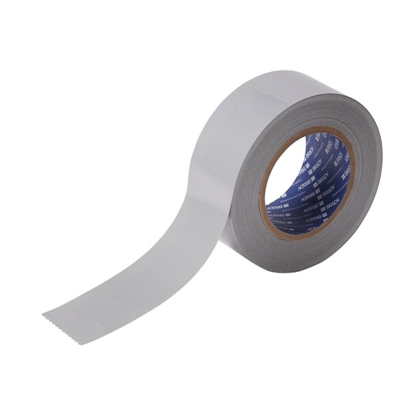 Brady ToughStripe Floor Marking Tape Roll - Polyester, Solid Color, Gray, 2in x 100ft, 100PK 134092 - main