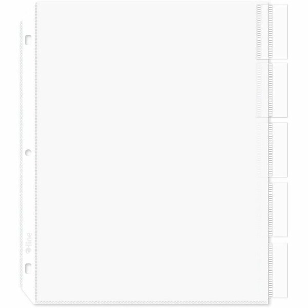 C-Line Products Top Load Sheet Protector, 5 Tab, 8-1/2x11in Clearin 05557 - main