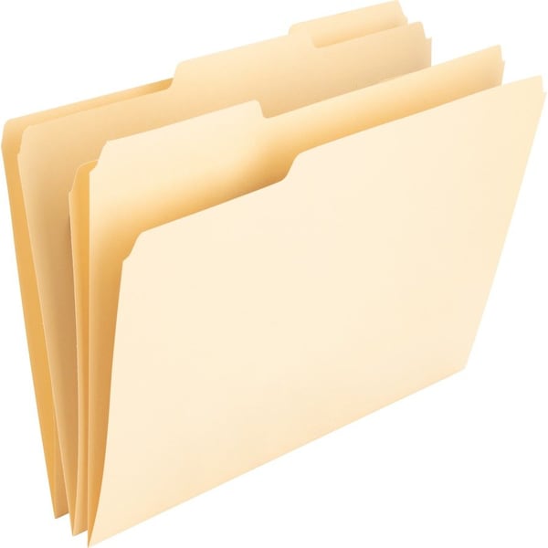 Zoro Select Manila File Folder, Letter, 1/3Cut, PK100 NAT00836 - main