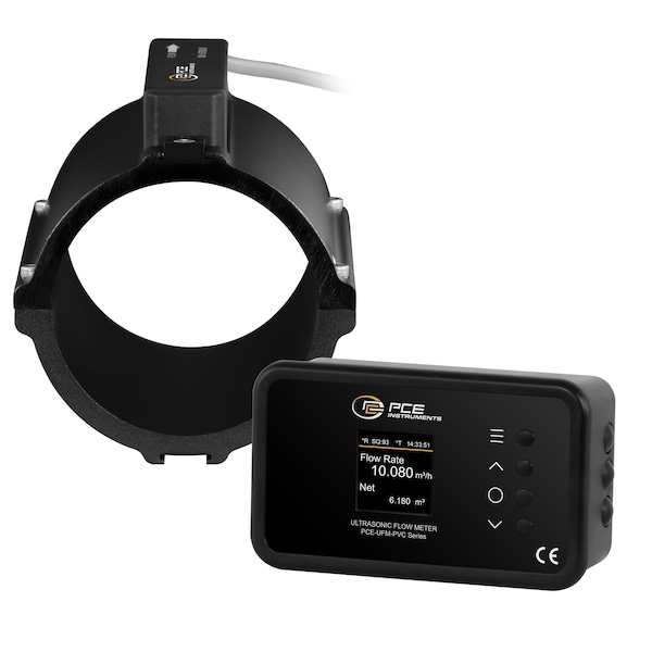 Pce Instruments Clamp-on ultrasonic flow meter, 0.03-5 m/s for DN80 pipes with Ethernet/PoE PCE-UFM 80PVC - main