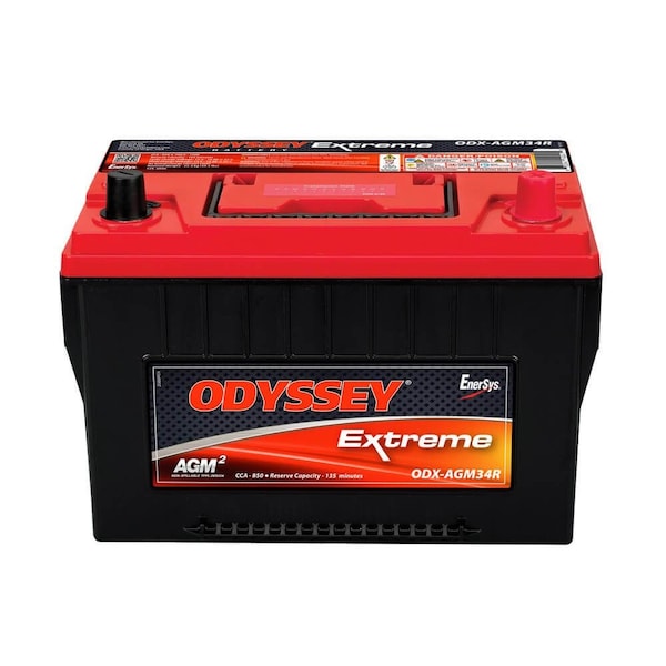Odyssey 34 Group Size 12 Volt 850 Cold Cranking Amps 1500 Pulse Hot Cranking Amps ODX-AGM34R - main