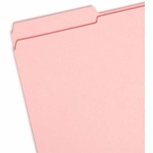 Smead File Folders, Pink, PK100 SMD17634 - main