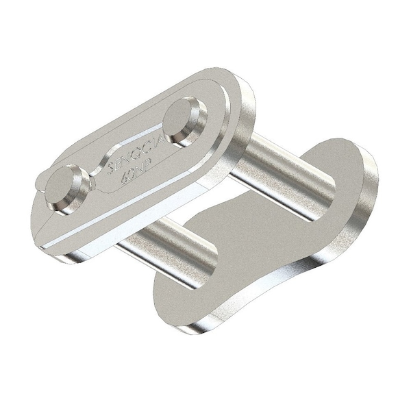Senqcia 60NPCL Single Strand Spring Clip Connecting Link, 60NP chain, .75P, 1.06 OAW, .234 Pin, Stl S-60NPCL - main