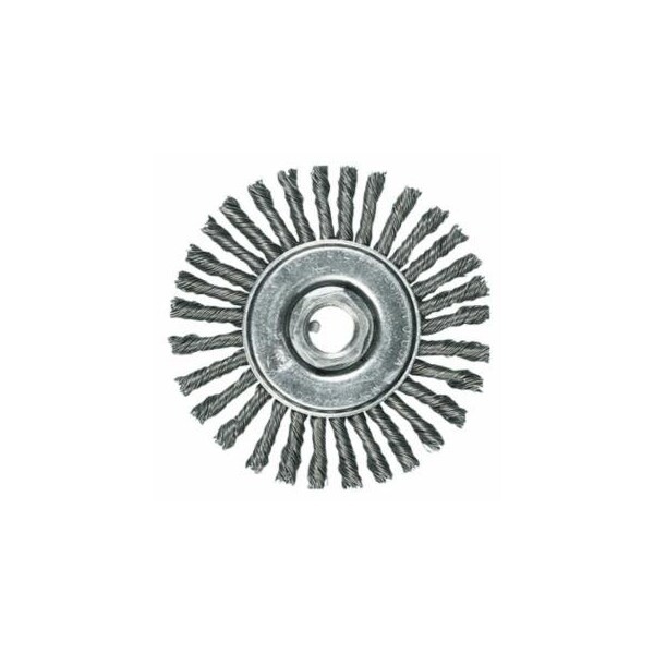 Pferd Full Cable Twist Knot Wheel, 6 D x 1/2 W, .023 in Carbon Steel, 10,000 rpm 419-82478 - main