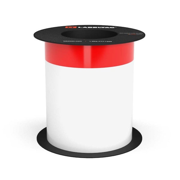 Labeltac Arc Flash Continuous Header Stock 6in x 75ft, 1.75in Header Stripe, Red LT604AFC-1.75-C - main