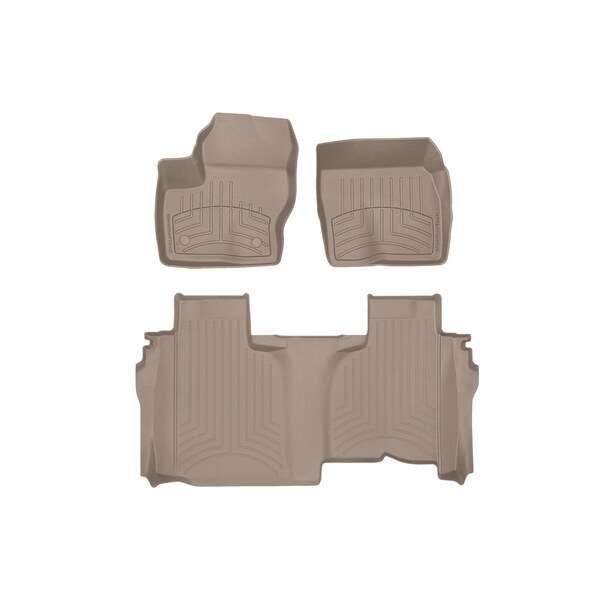Weathertech Tan, Front and Rear FloorLiner HP 451436-1-6IM - main