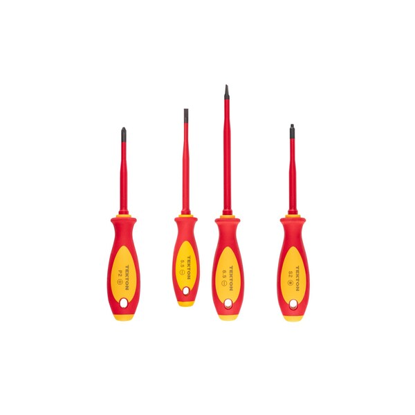 Tekton Phillips, Slotted, Square Insulated Screwdriver Set, 4-Piece (#2, 5.5 - 6.5 mm, #2) DVZ90001 - main