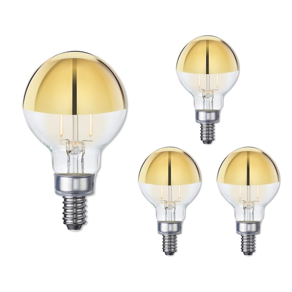 Bulbrite 25 - Watt Equivalent G16 Dimmable Medium Screw LED Light Bulb Warm White Light 2700K , 4PK 862839 - main