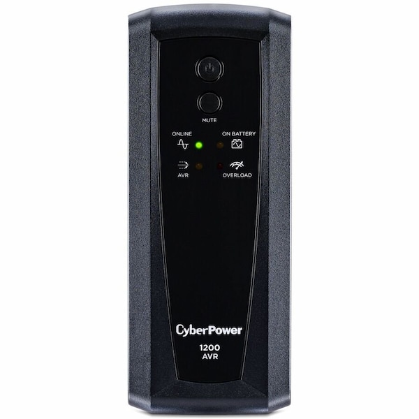 Cyberpower UPS System, 1200VA, Line Interactive, Out: 120V AC In: 120V AC CP1200AVR - main