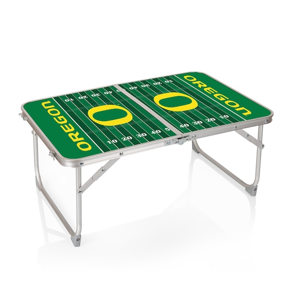 Picnic Time Family Of Brands Oregon Ducks - Concert Table Mini Portable Table, Charcoal Wood Grain 843-00-141-474-0 - main
