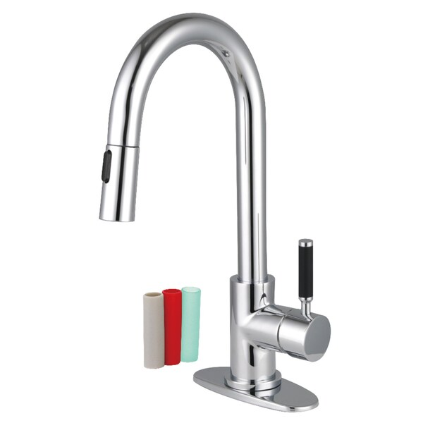 Kingston Brass Single-Handle Pull Down Sprayer Bar Faucet, Polished Chrome LS2461DKL - main