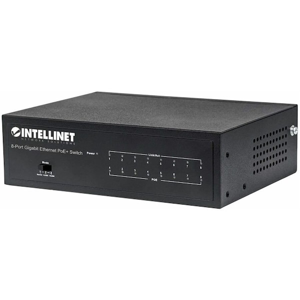 Intellinet Network Solutions 8-PORT GIGABIT POE+ SWITCH, 60W DESKTOP, 561204 - main