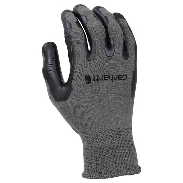 Carhartt Men's Indoor/Outdoor Grip Gloves Gray L, Pair GC0703MGREY-L - main