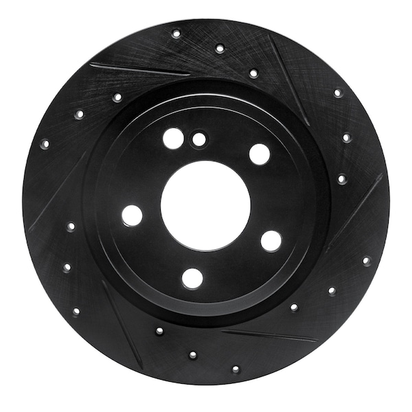 Dynamic Friction Co DFC Brake Rotor - Drilled and Slotted - Black 633-63107R - main