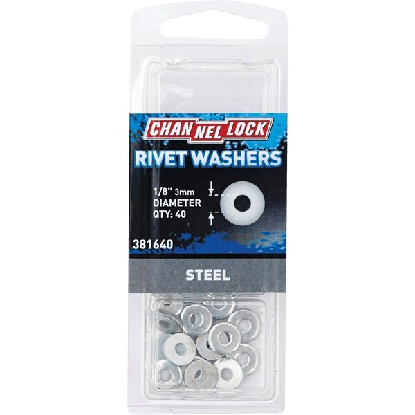 Channellock 1/8'' Steel Rivet Washer, 40PK 381640 - main