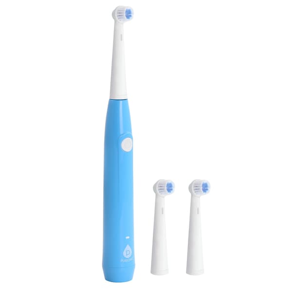 Pursonic Rechargeable Electric Toothbrush in Blue with 3 Brush Heads RET20USB - main