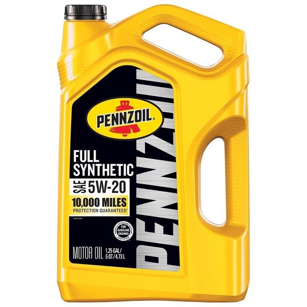 Pennzoil Full Synthetic Motor Oil, 5W-20, 5 qt Bottle 550058599 - main