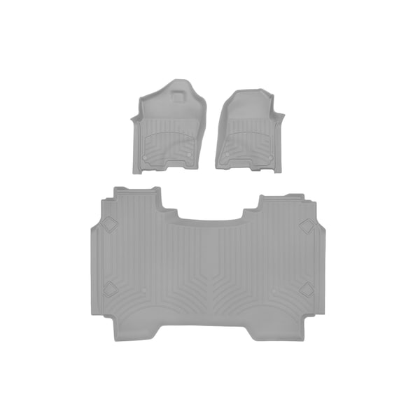 Weathertech Grey, Front and Rear FloorLiner HP 461428-1-2IM - main