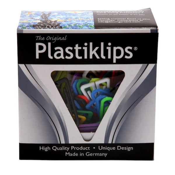 Plastiklips Paper Clips, Large Size, Assorted Colors, 200PK LP-0600 - main