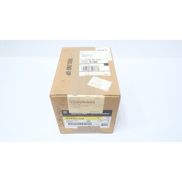 Ge CIRCUIT BREAKER 600V-AC 3P 250A AMP SFHA36AT0250 - main
