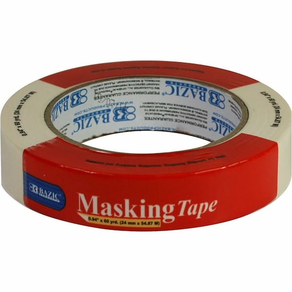 Bazic Products General Purpose Masking Tape, 0.94in. x 2160in. 60 Yards, 12PK 952 - main