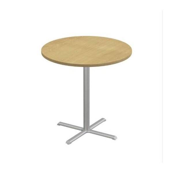 Correll Round Cafe Table, 42 in W, 42 in L, 42 in H, Particleboard Top, Fusion Maple SXB42R-16-98-16 - main