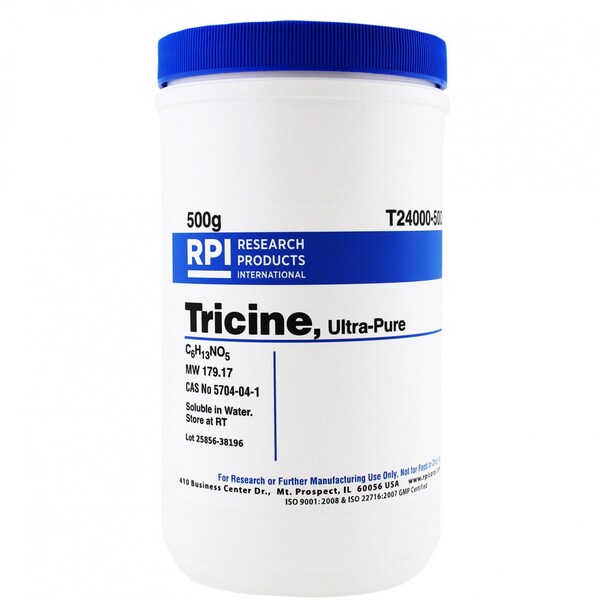 Rpi Tricine, Ultra Pure N-Tris Hydroxymethyl Methyl Glycine, 500 Grams T24000-500.0 - main
