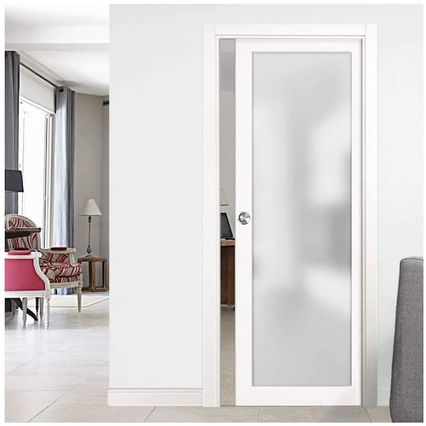 Sartodoors Double French Interior Door, 56" x 84", White PLANUM2102PD-WS-2496 - main
