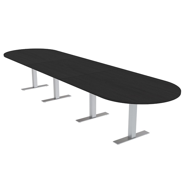 Skutchi Designs 16 Person Conference Table With Power Unit | 16' Racetrack Table | Harmony Series HAR-RAC-48X192-T-U999ST19-NA - main