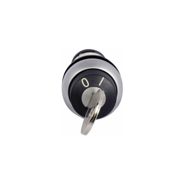 Eaton 22.5 MM, 1NO, NEMA 4X/13, IP65, Silver Bezel, Center-Right 40D, MS1 Lock Mechanism, C22-WRS-MS1-K10 - main