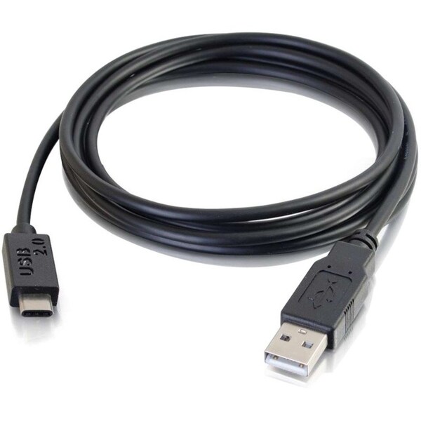 C2G 3ft (0.9m) USB 2.0 USB-C to USB-A Cable M/M - Black 28870 - main