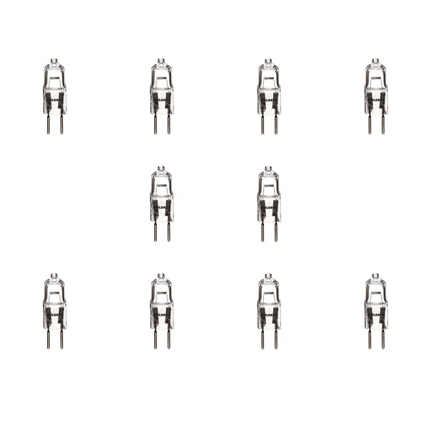 Bulbrite Halogen Mini T3 JC Bi-Pin Base GY6.35 Light Bulbs, 50W, Clear, 10PK 860786 - main