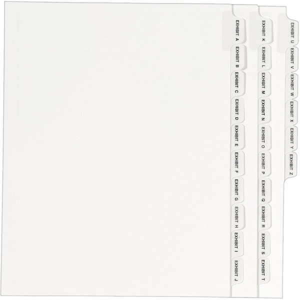 Avery Dividers, Legal, Sidetab, A-Z 20PK AVE01370 - main