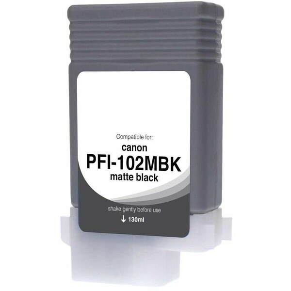 Cig WF Non-OEM New Matte Black Wide Format Ink Cartridge for Canon PFI-102 0894B001 WCPFI102MB - main