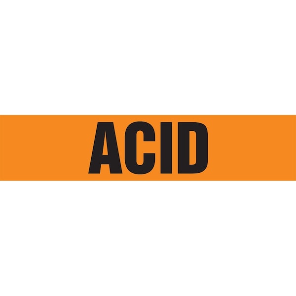 Accuform ASME ANSI PIPE MARKER ACID RPK107STC - main