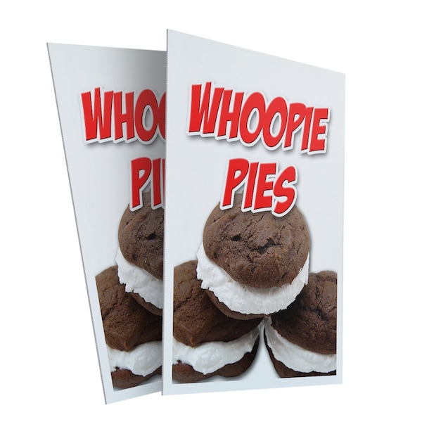 Signmission Whoopie Pies, Plastic Signs Only 24 Inch x 36 Inch, Corrugated Plastic, 2PK CSB-2436-2PACK-Whoopie Pies - main