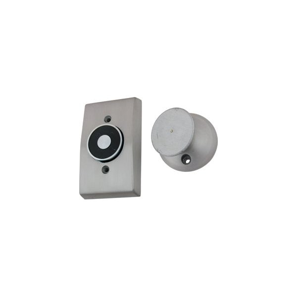 Abh Mfg Abh Recessed Magnetic Door Holder Tri-Voltage, 12VDC, 24VAC/DC, 120VAC, 628/US28 Satin Aluminum 2100US28 - main