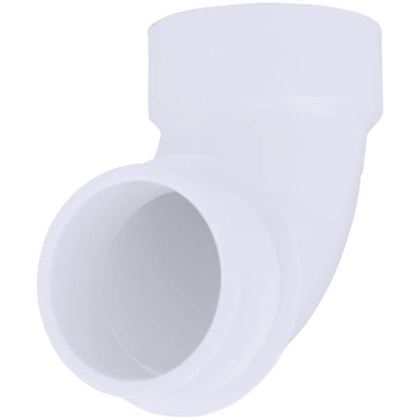 Charlotte Pipe And Foundry 1-1/2'' Schedule 40 90 Deg. DWV PVC Street Elbow, 1/4 Bend PVC 00302 0800HA - main