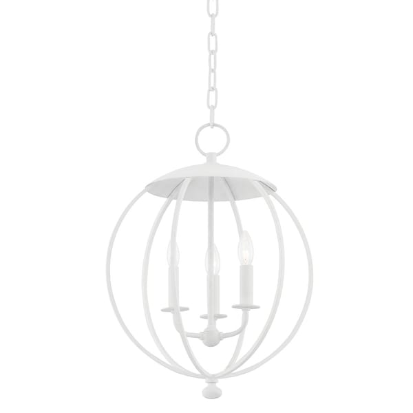 Hudson Valley Lighting Wesley 3 Light Lantern 16.5 In. White Plaster 9117-WP - main