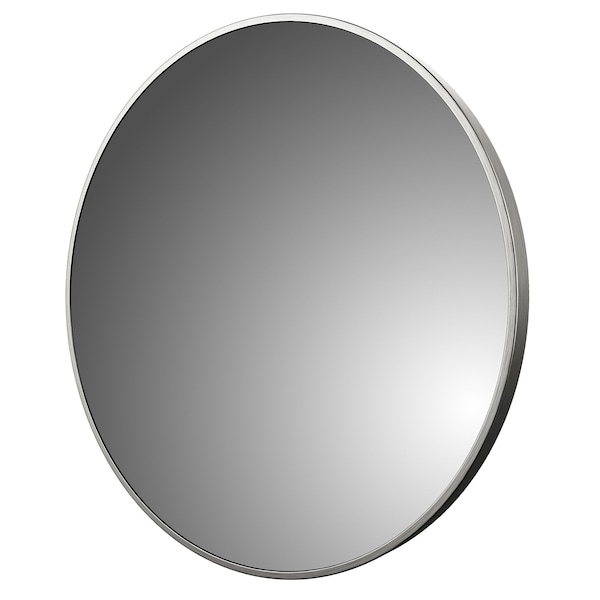 Craft And Main Round Mirror, Framed, 32x32in, Aluminum AM3232-BN - main