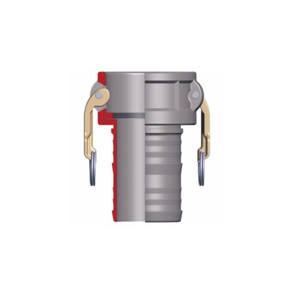 Dixon Valve Andrews Type C Cam and Groove Couplers, 2 in x 2 1/16 Male, Aluminum 238-200-C-AL - main