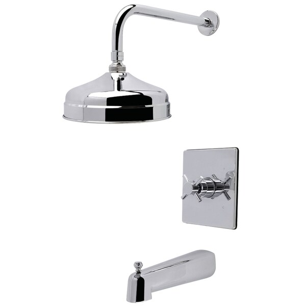 Kingston Brass Single-Handle Pressure Balanced Tub and Shower Faucet, Polished Chrome KB6341DX - main