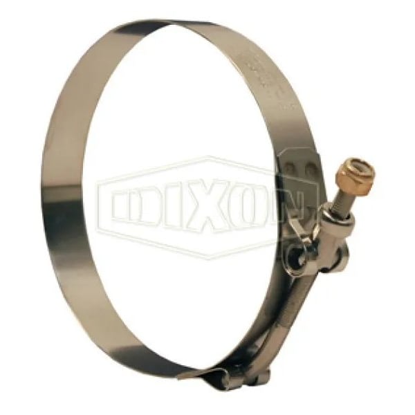 Dixon STBC Long T-Bolt Clamp, 4.05 to 4.62 in Nominal, 0.025 in Thick, 300 SS, Domestic STBC450L - main
