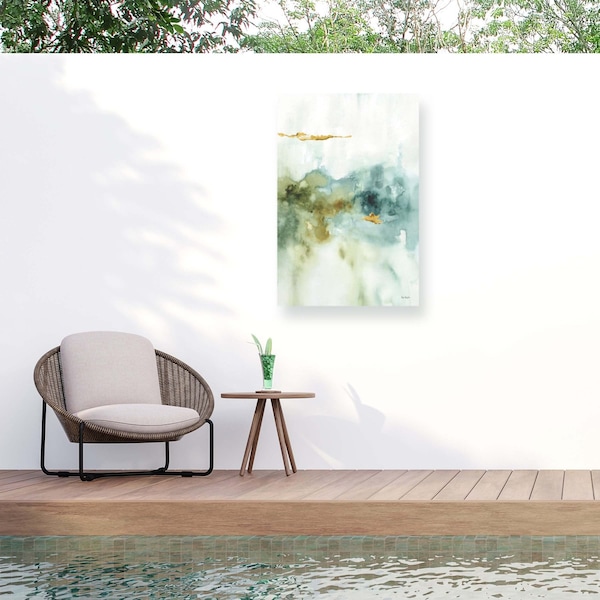 Trademark Fine Art Outdoor Canvas Art Lisa Audit My Greenhouse Abstract II Wall Art for Patios, or Gardens WAP0501-OC1219WR - main