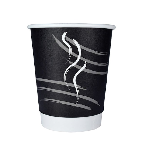 Rdi Double Wall Cup Generic Black Unwrapped 9oz 900cs, 900PK CP-DBU9-BLK - main