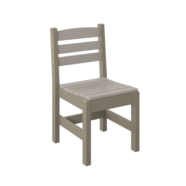Polybird SIDE CHAIR "REGULAR HEIGHT". SAND AND WEATHERWOOD POLYBIRD P10-R - main