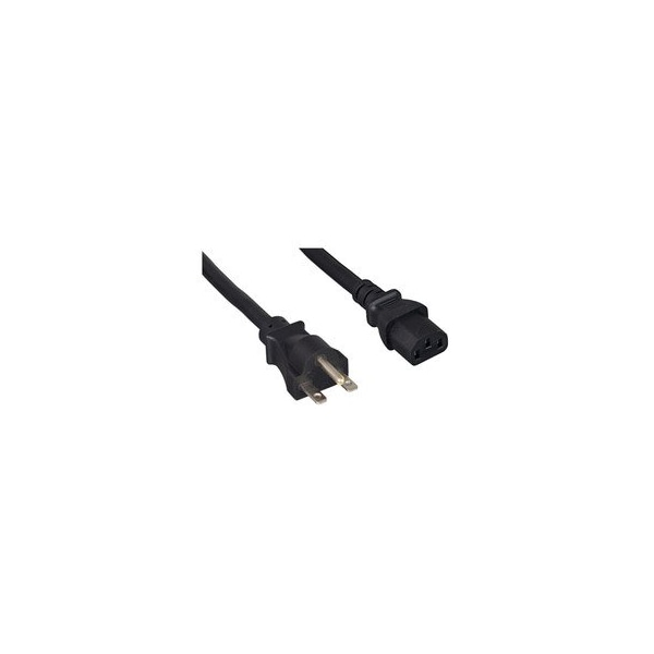 Cable Wholesale Black NEMA 6-15P TO IEC-60320-C13, 14/3, 15 Amp, UL Listed, SJT, 8 foot 10W2-01408 - main