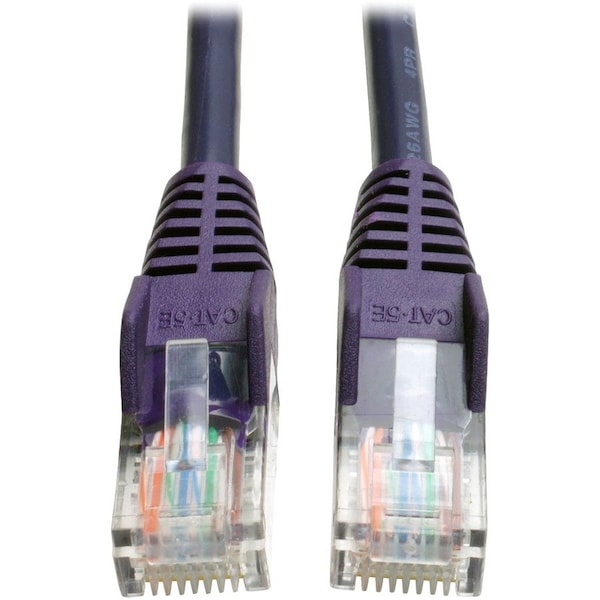 Eaton Tripp Lite Series Cat5e 350 MHz Snagless Molded UTP Ethernet Cable RJ45 M/M, PoE - N001-010-PU - main