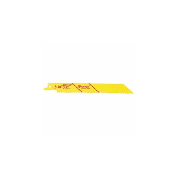 Starrett Reciprocating Saw Blade, Bi-Metal, 24 TPI, 6 in, Wood/Plastic/Most Metals, 5-Pack 681-15333 - main